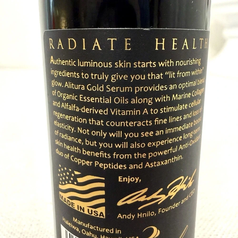 Alitura The Gold Serum Hydrating & Nourishing 100 Ml Sealed New w/o Box USA